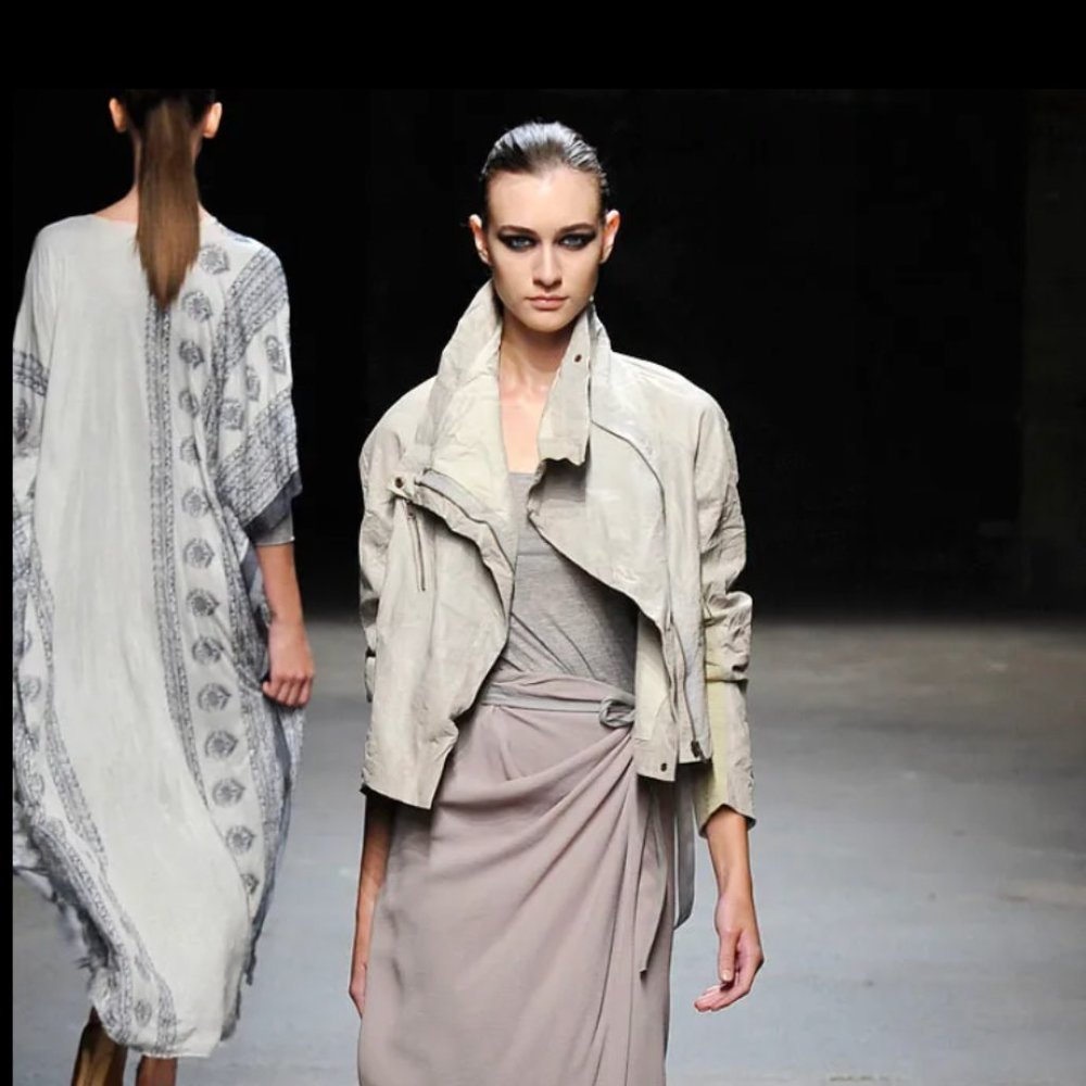 Yigal Azrouel tan leather jacket